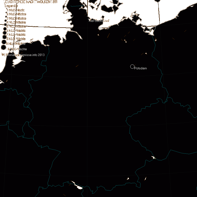 NLC-Beobachtungen in Mitteleuropa 1991