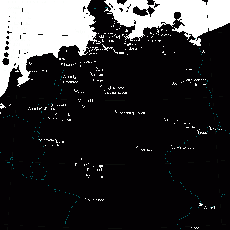 NLC-Beobachtungen in Mitteleuropa 2013